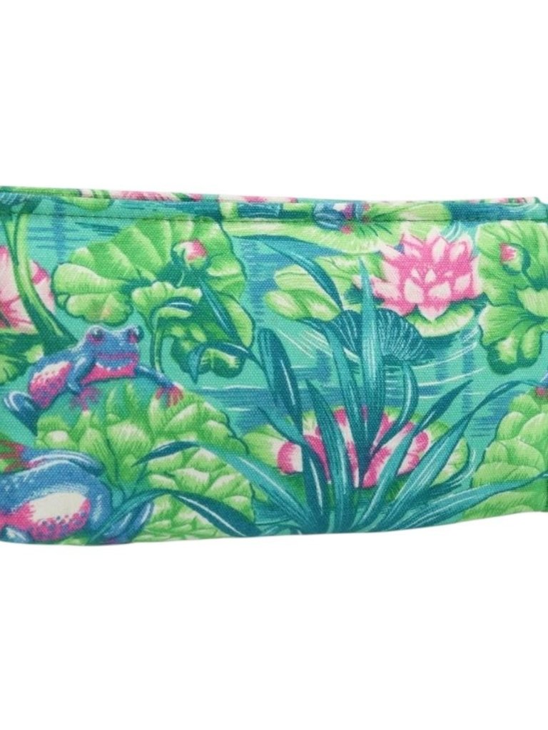 Hermes Pouch Canvas Green Auth Lnz691a